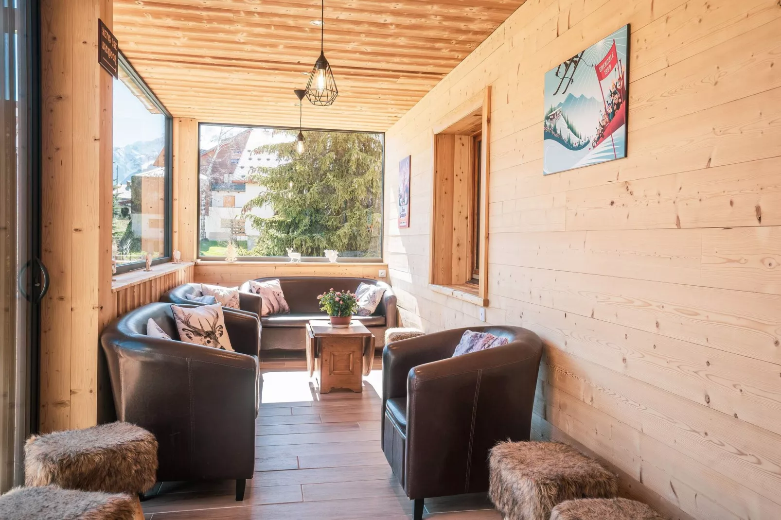 Chalet Le Sabot de Venus-Woonkamer