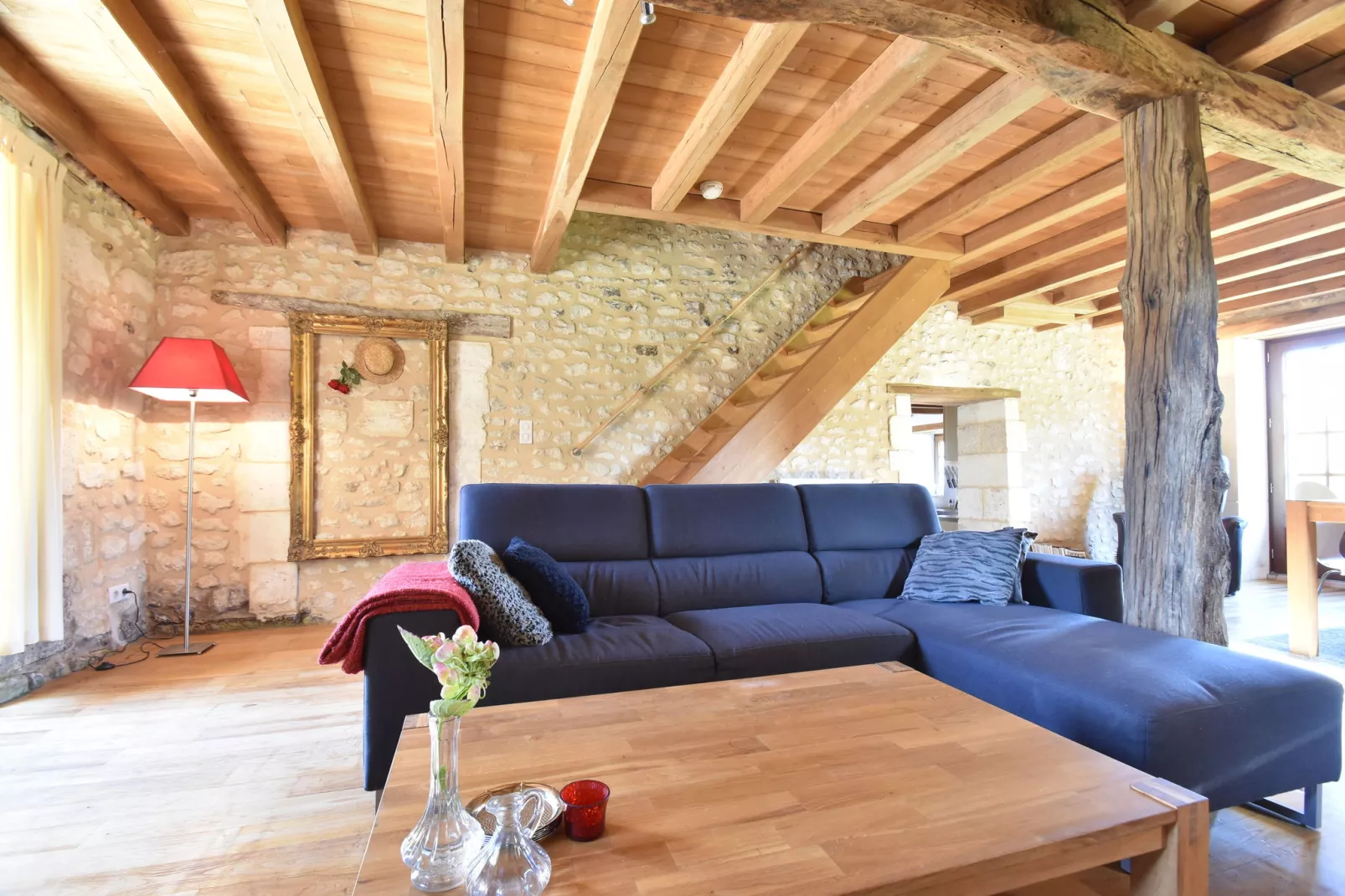 Maison de vacances Verteillac-Woonkamer