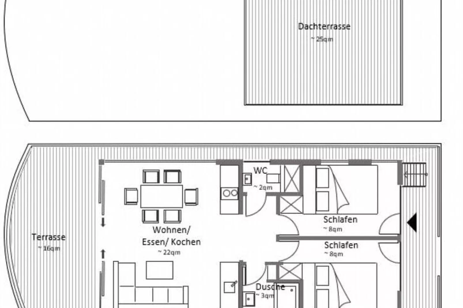 Floating 44 - LP 6 / 4 Personen-Plattegrond