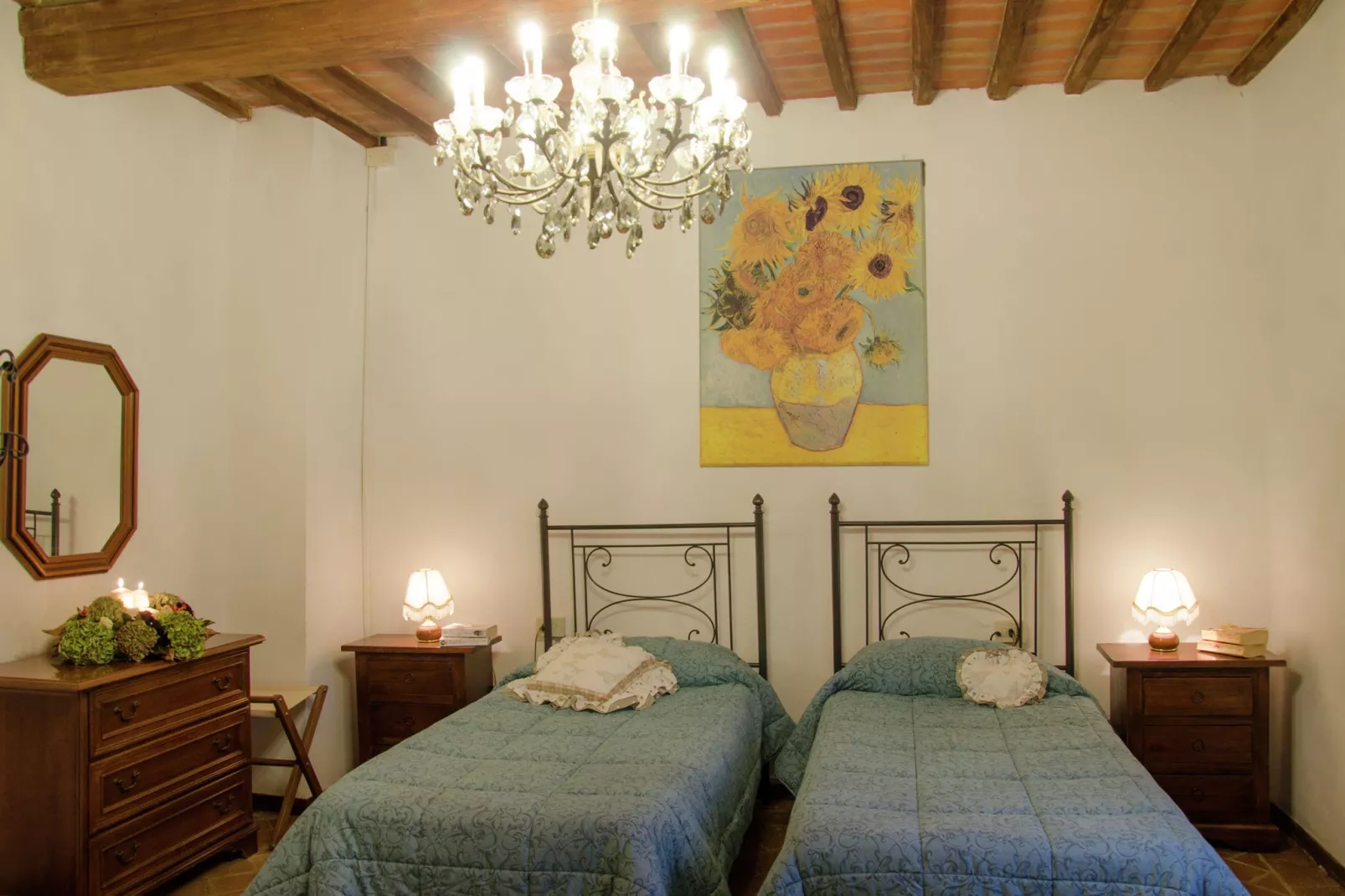 Casa Vacanze Podere Settefrati - Montaione-Slaapkamer