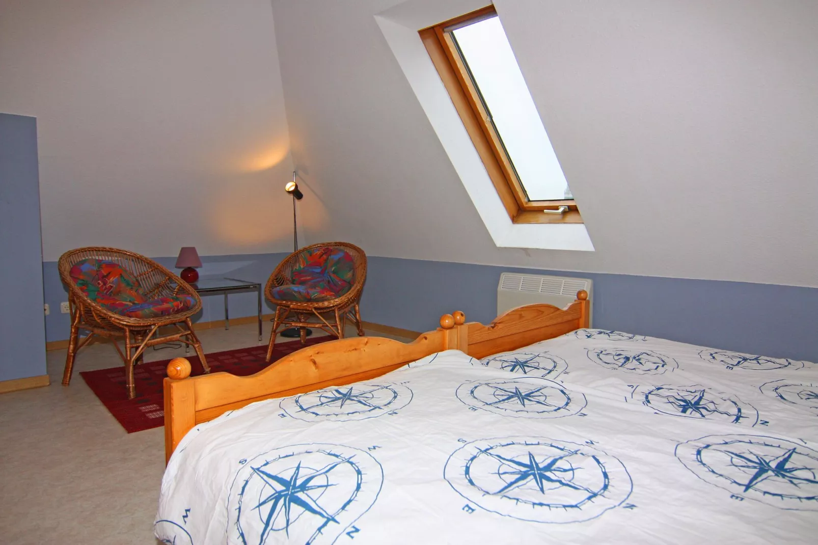 App F 15 a-DG über 2 Etagen 105 qm 6 Pers-Slaapkamer