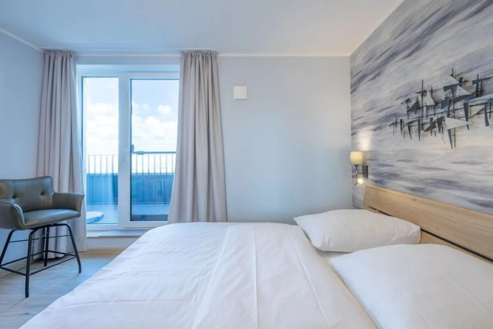 Penthouse Küstenzauber auf Nordstrand-Slaapkamer
