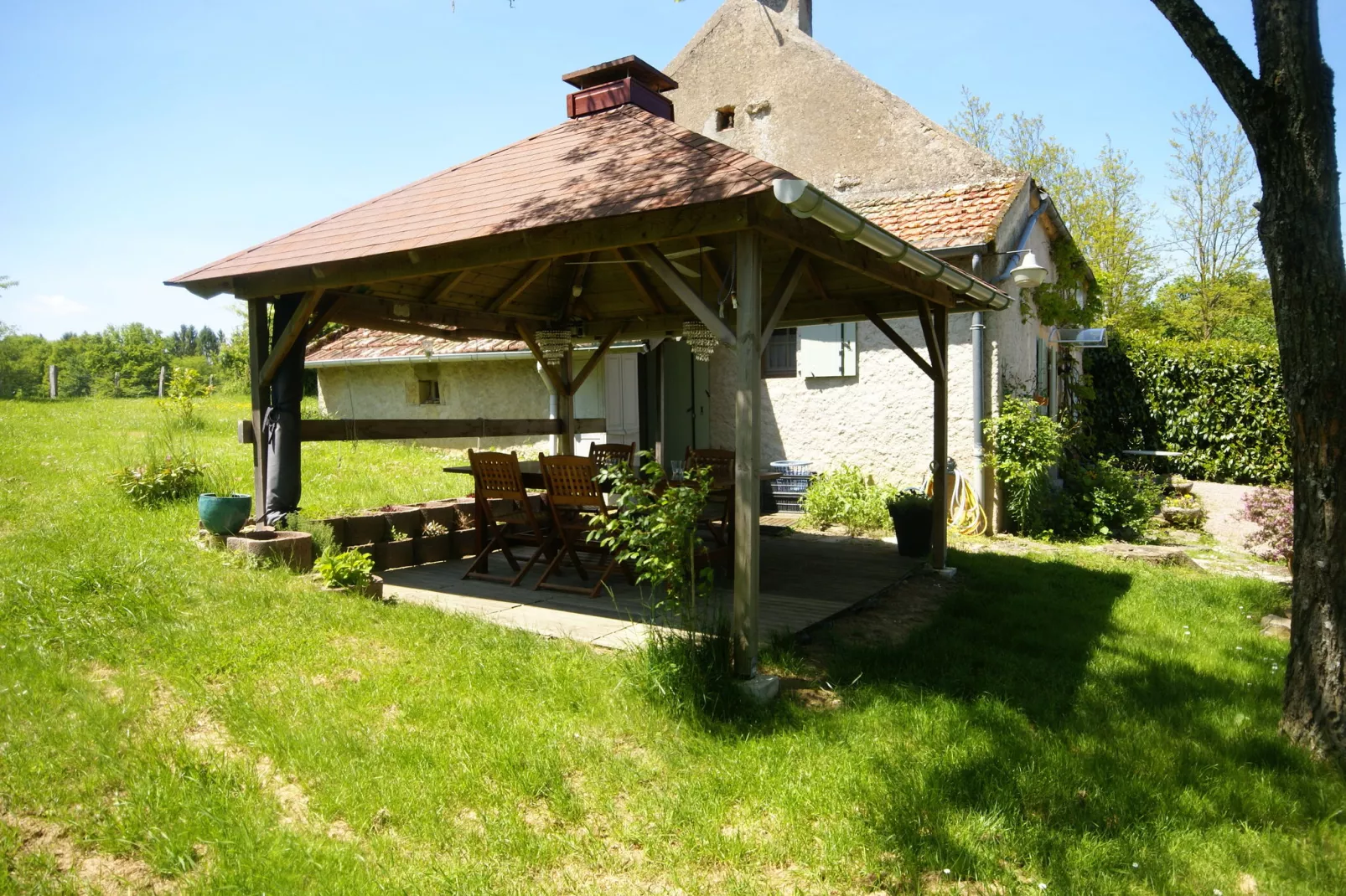 Maison de vacances Vitry Lache-Terrasbalkon