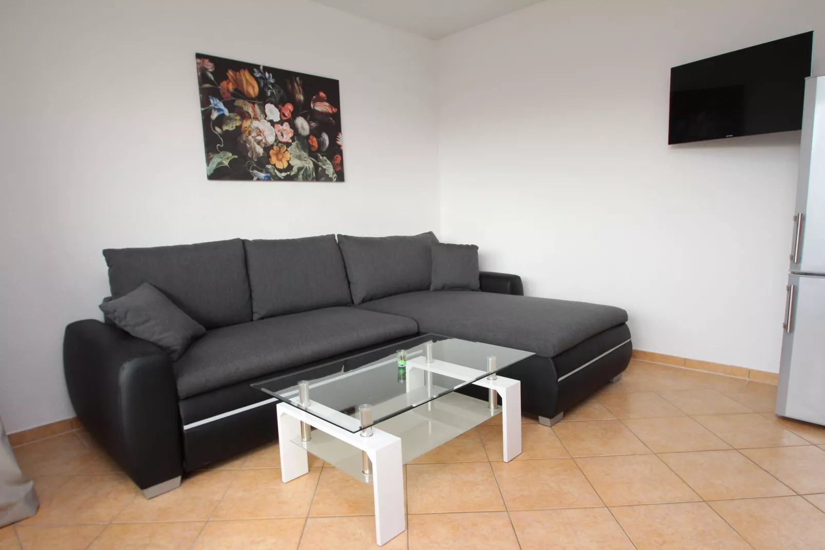Reihenbungalow Nr 10 / Belegung 4 Personen-Woonkamer