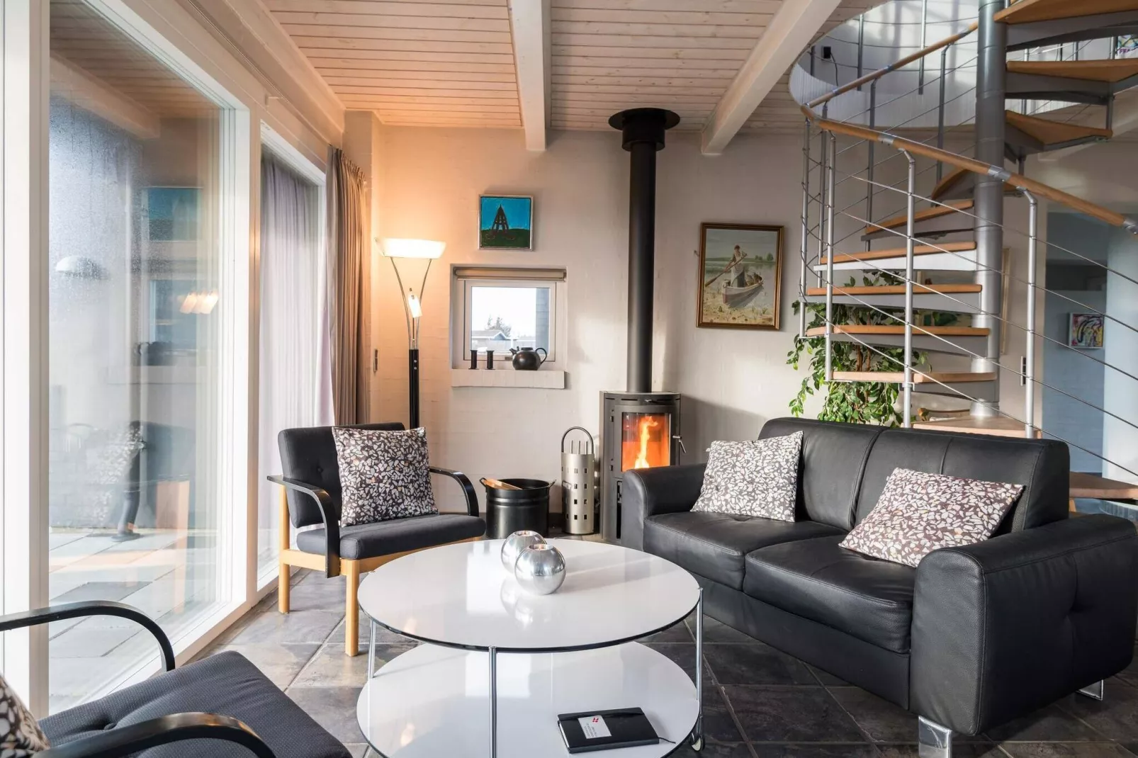 Luxe Panoramische Cottage in Rindby-By Traum-Binnen