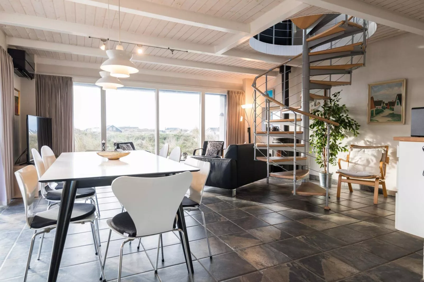 Luxe Panoramische Cottage in Rindby-By Traum-Binnen