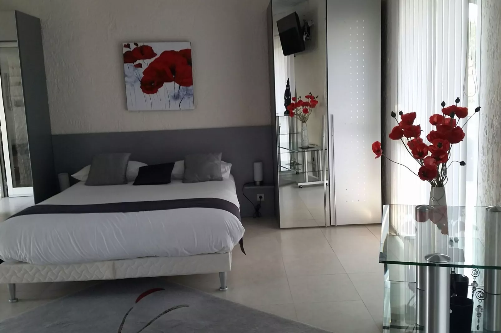 Appartement dans Villa Mandelieu la Napoule-Slaapkamer