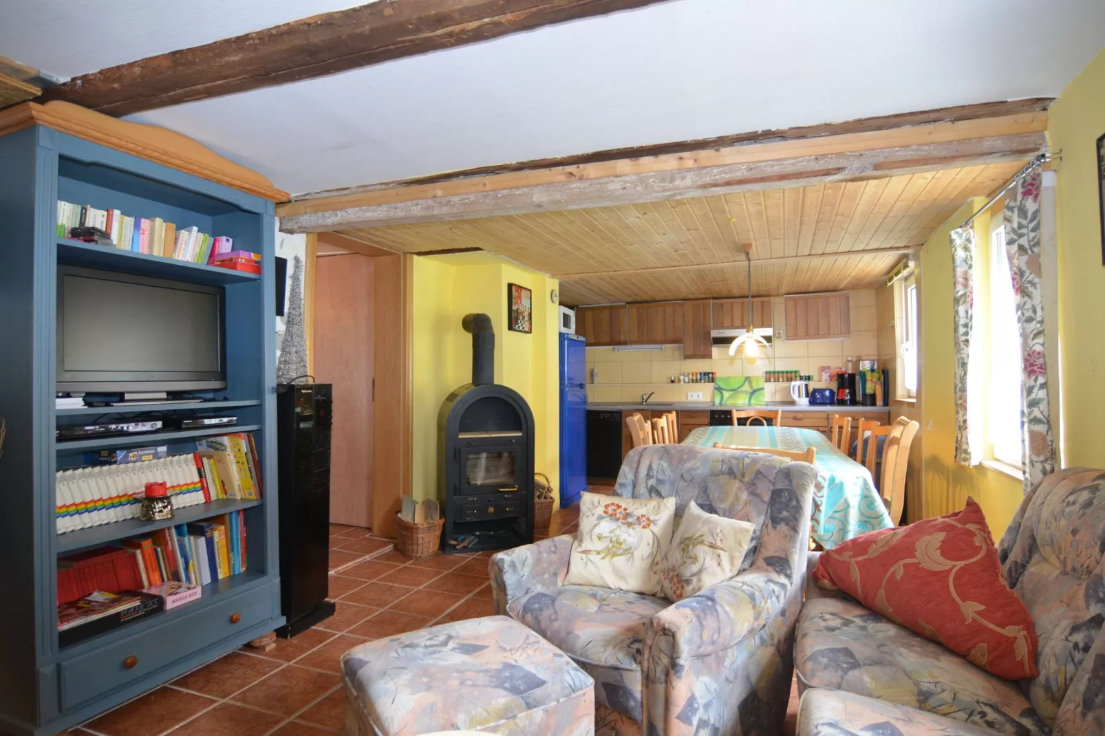 Chalet am Bergflüsschen-Woonkamer