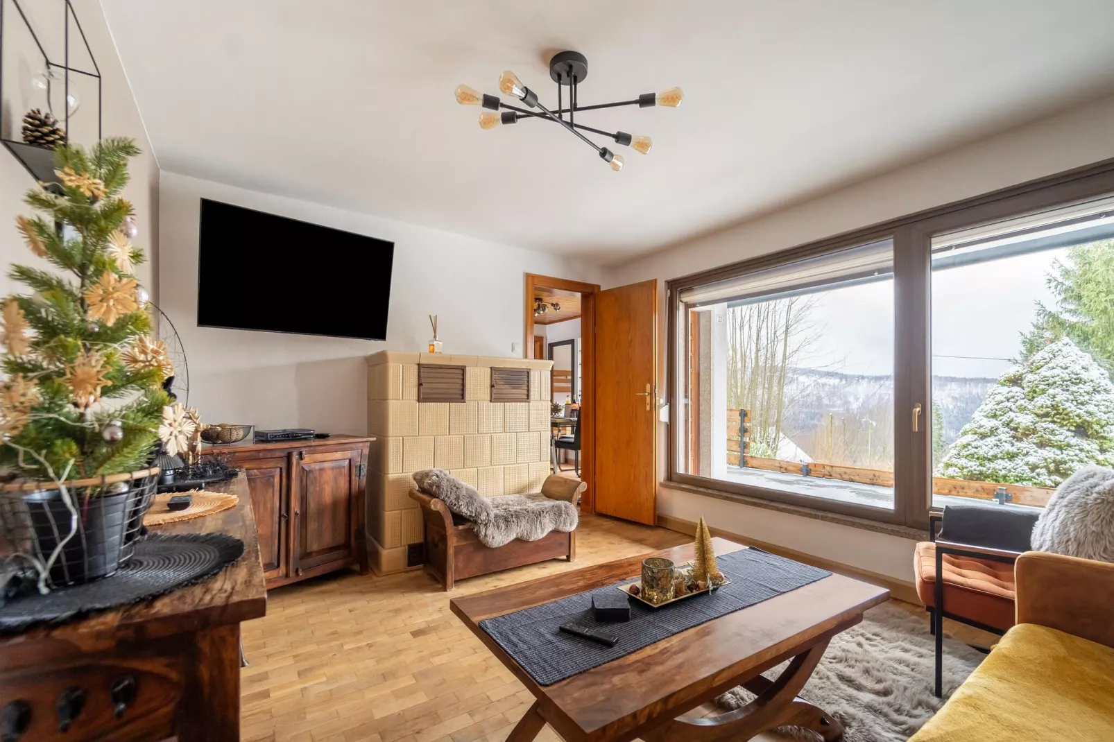 Ferienhaus Selma-Woonkamer