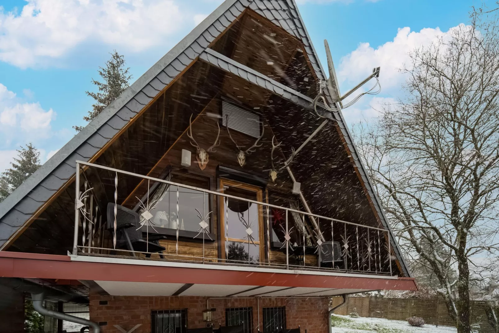 Ferienhaus Alwin-Exterieur winter