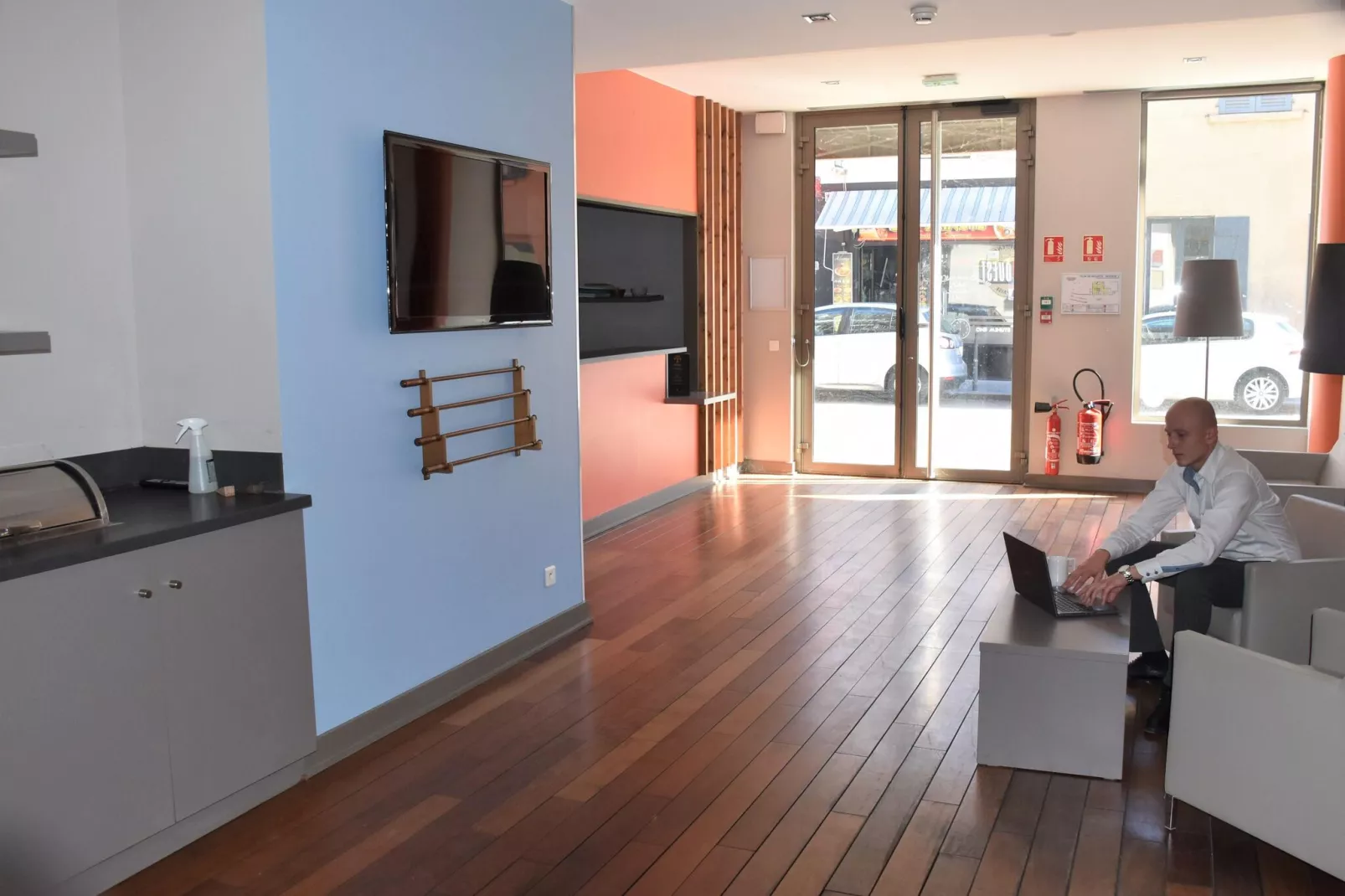 Résidence Lyon Dock Ouest - Chambre Standard 2 pers-Hal-ontvangst