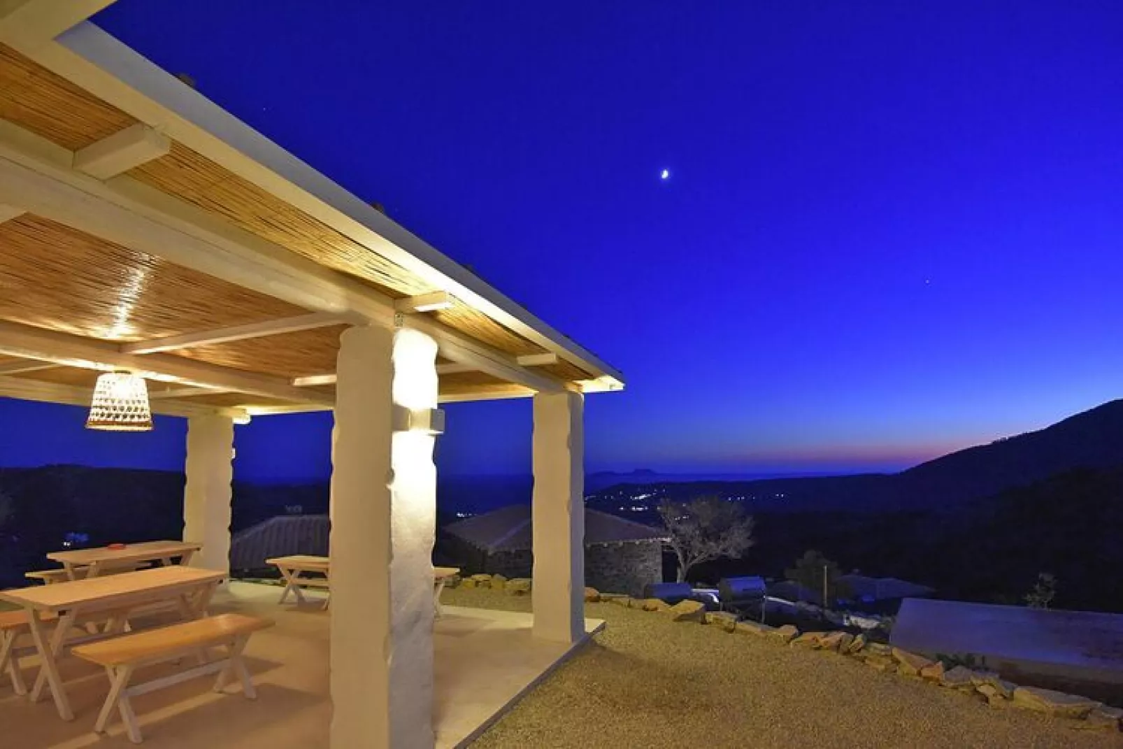 Villas Palazzo Greco Agia Galini-Complex of Villas 10 pax-Uitzicht zomer